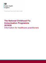 The National Childhood Flu Immunisation Programme 2019/20: Information for healthcare practitioners